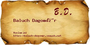 Baluch Dagomér névjegykártya